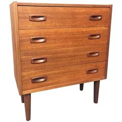 Small Danish Modern Teak Dresser or Cabinet
