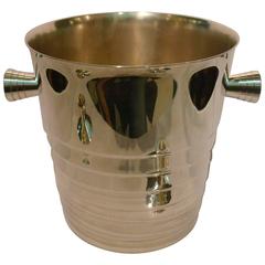 Christofle Art Deco Design Champagne, Wine Cooler, France, 1980s 7
