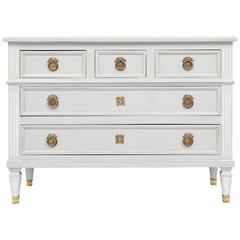 French Directoire Style Antique Painted Chest of Drawers