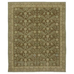 New Contemporary Transitional Khotan Rug with Colonial Revival Style