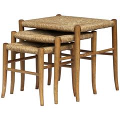 Italian Nesting Stools in the Manner of Gio Ponti