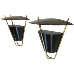 Interior and Exterior Sconce Lamp Pair by Lightolier 5