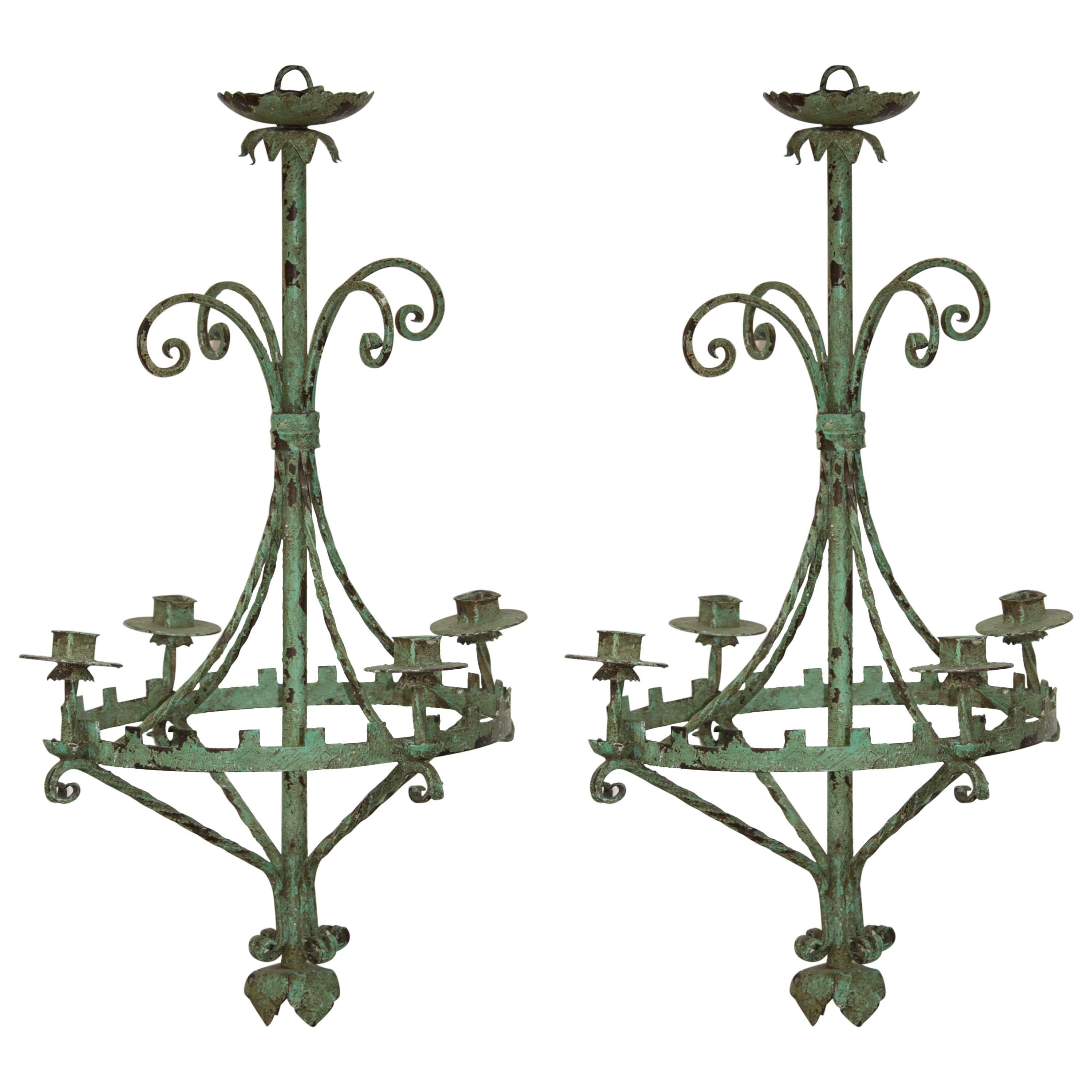 Pair of Antique French Chandeliers