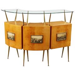 Elegant Italian Bar Cabinet