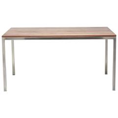 Walnut and Antique Nickel Small Dining Table 2