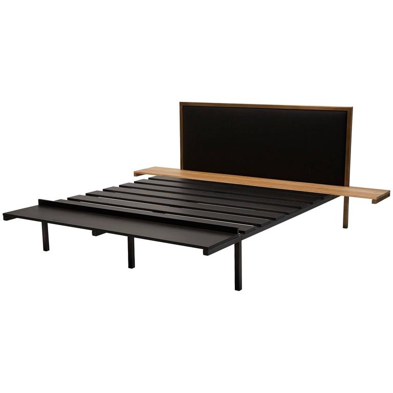 Customizable Bed Frame with Side Tables and Bench For Sale at 1stdibs