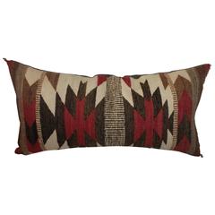 Geometric Navajo Indian Saddle Weaving Pillow 3