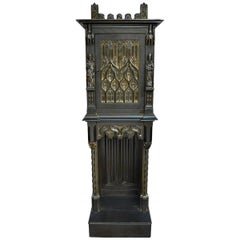 Antique Gothic Style Small Cabinet