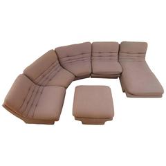Fantastic Six-Piece Sectional Sofa by Preview, style of Vladimir Kagan 3