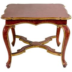 Venetian Painted Table with Gilding