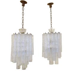 Pair of Barovier Toso Chandelier, circa 1960s