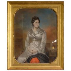 Pastel Portrait of a Lady in Gilt Frame 12