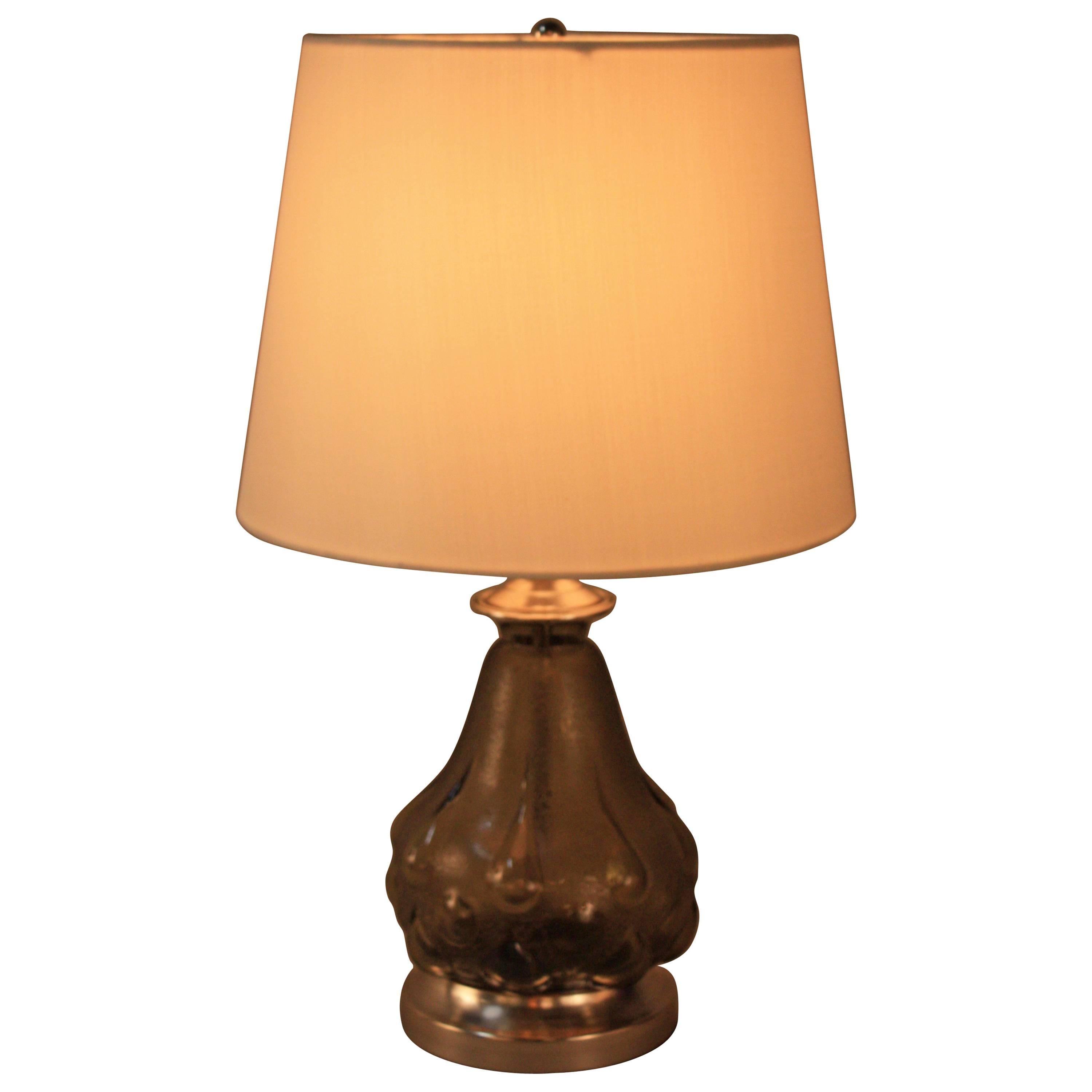 French Blown Glass Table Lamp