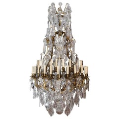 Antique Chandelier, Crystal