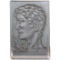 Art Deco Molded Glass Plaque in the Manner of Rudolf Hlousek 5