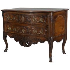18th Century Louis XV Serpentine Front Commode