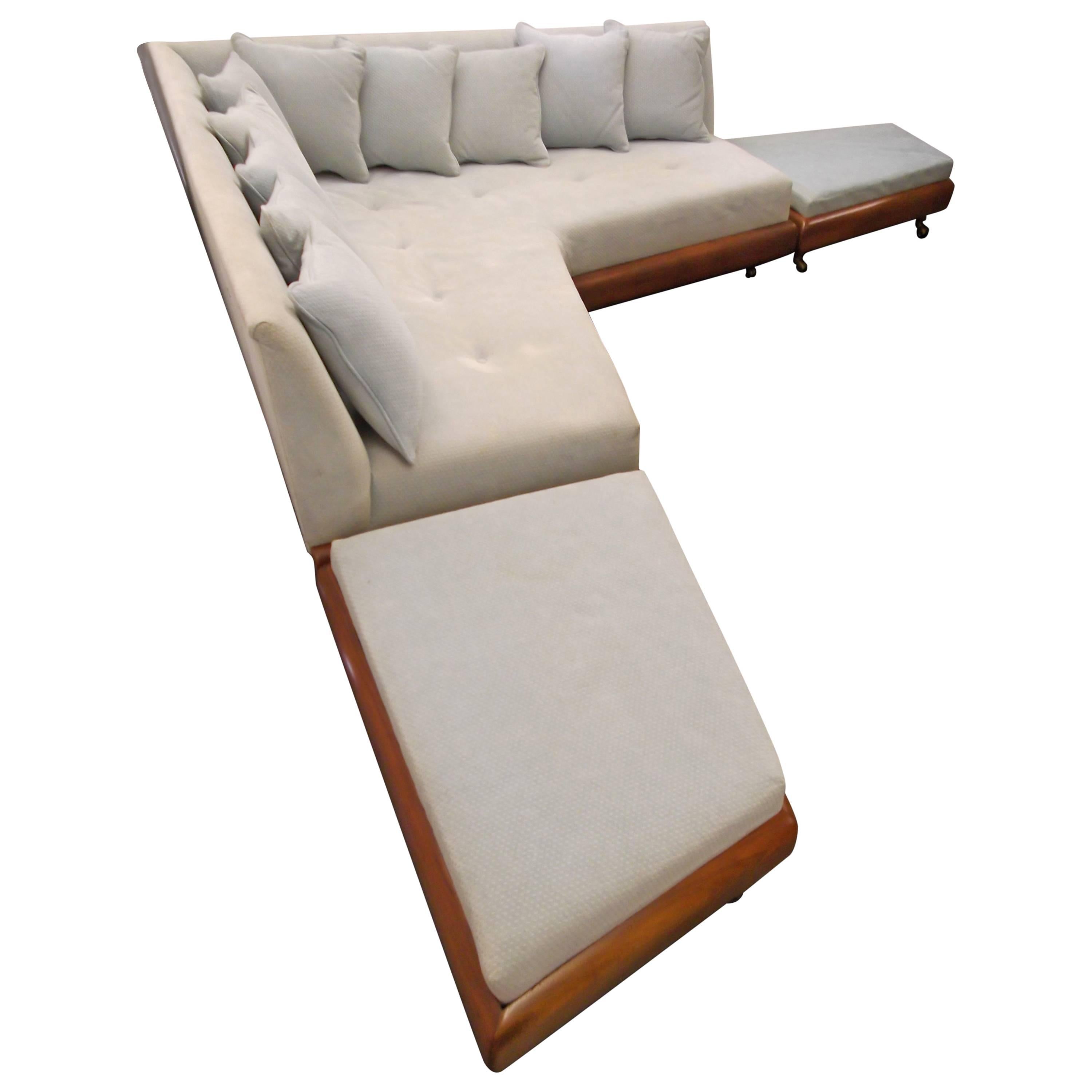 Awesome Adrian Pearsall Boomerang L-Sofa Ottoman Set