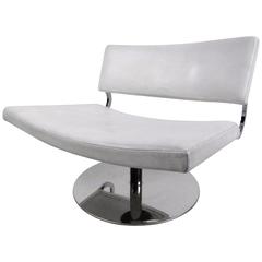 Contemporary Modern Swivel Slipper Lounge Chair 3