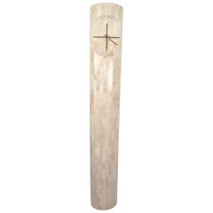 Modern Maitland-Smith Style Tessellated Stone Clock 7