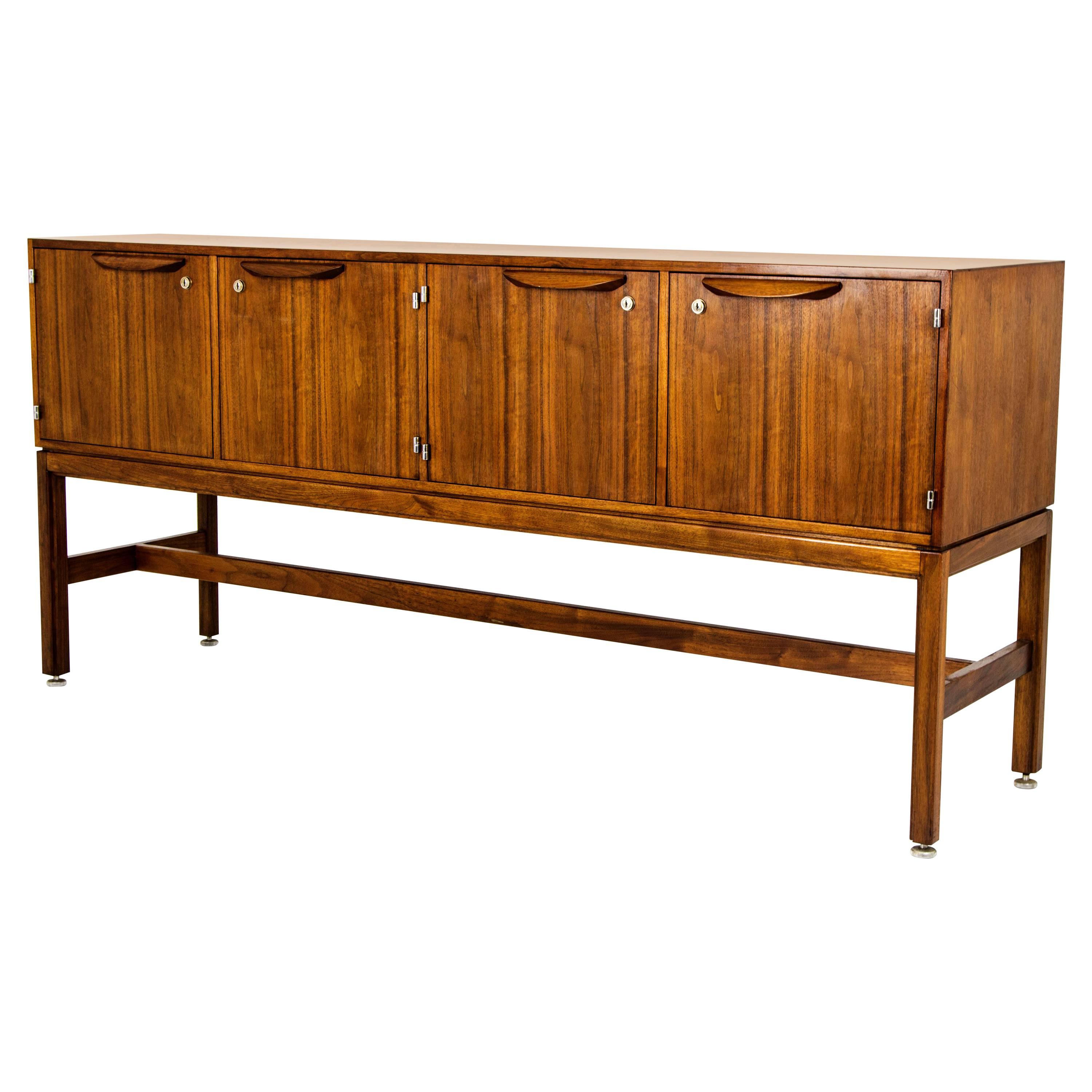 Mid-Century Modern Rosewood Credenza, Sideboard by Jens Rison, Denmark