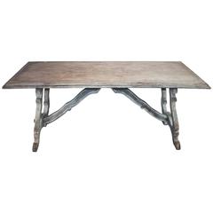 19th Century Painted Italian Trestle Table 10