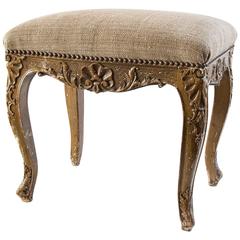 19th Century Carved and Gilded Stool 3