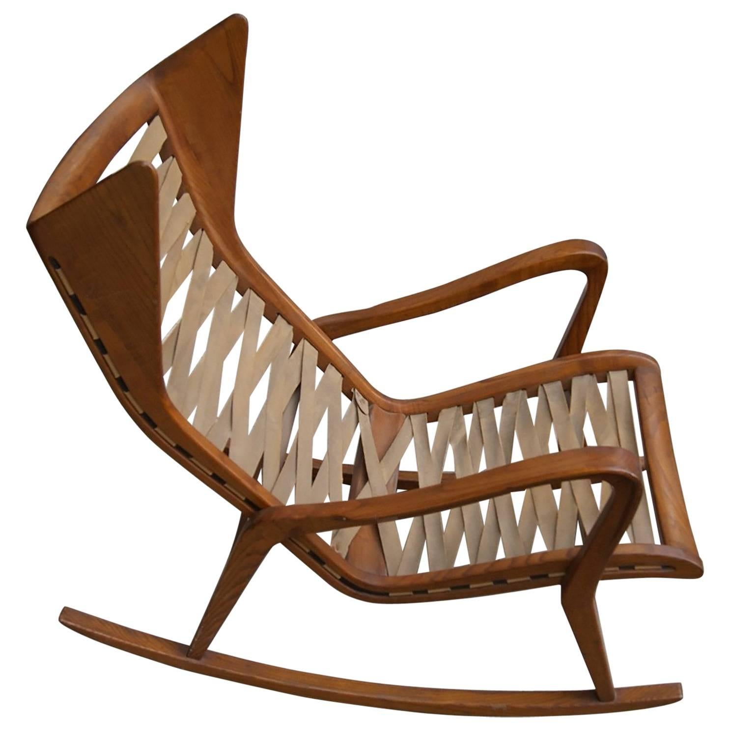 Italian Rocking Chair designed by Studio Tecnico Cassina, Milano, 1955