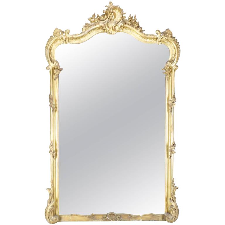 19th Century French Rococo Mirror For At 1stdibs 19th Century French Rococo Mirror For