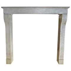 French Country Antique Fireplace Hard-Stone, circa 1790s, France