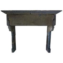 Original French Gothic Period Fireplace, circa 1500s, France