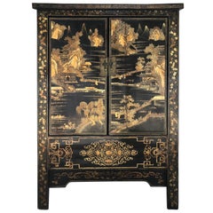 Stunning Qing Chinese Lacquer Cabinet