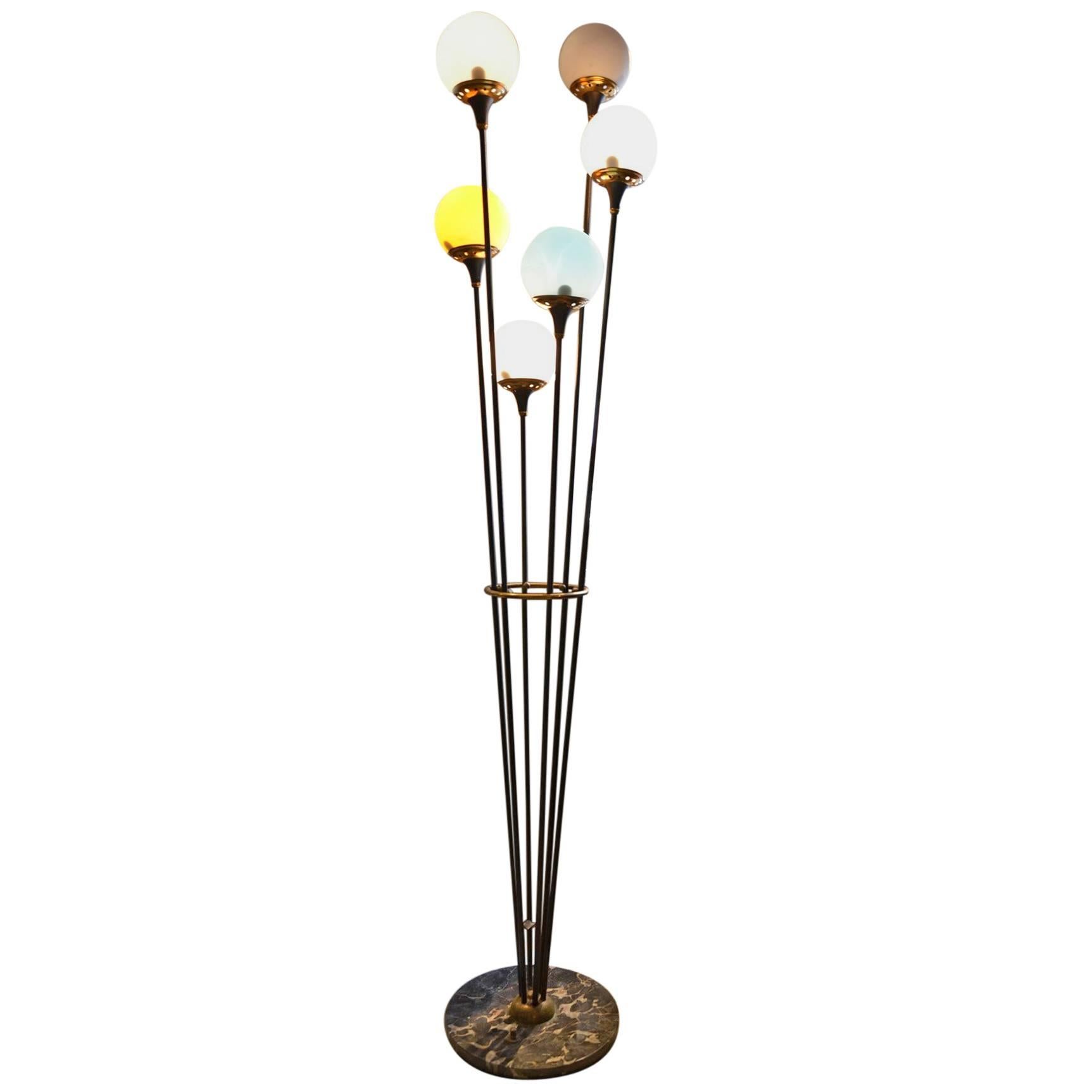 Original Stilnovo Alberello Floor Lamp, circa 1960