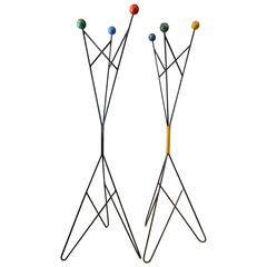Beautiful Pair of Coat Stands, circa 1960 3