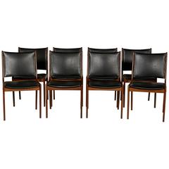 Teak Dining Chairs, Set of Eight