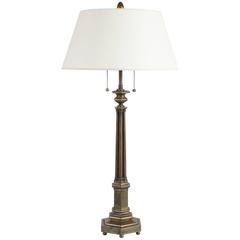 Henry N. Hooper & Company Bronze Table Lamp, Boston, circa 1840 3