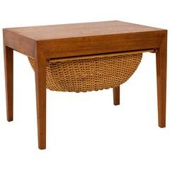 Stylish Mid-Century Modern Sewing Table by Severin Hansen for Haslev Denmark
