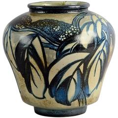 Stoneware Vase by Cathinka Olsen for Bing and Grondahl, Denmark, 1910-1930