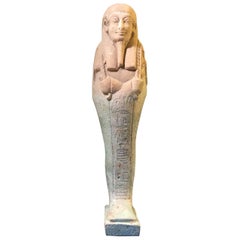 Ancient Egyptian Faience Ushabti Inscribed 'Neb-Mesu, ' References to Navy 