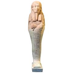 Ancient Egyptian Faience Ushabti Inscribed 'Neb-Mesu,' References to Navy 4