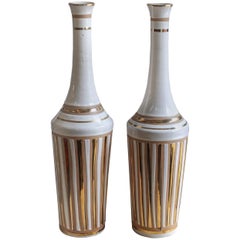 Vintage 1970s Italian Pottery Vases