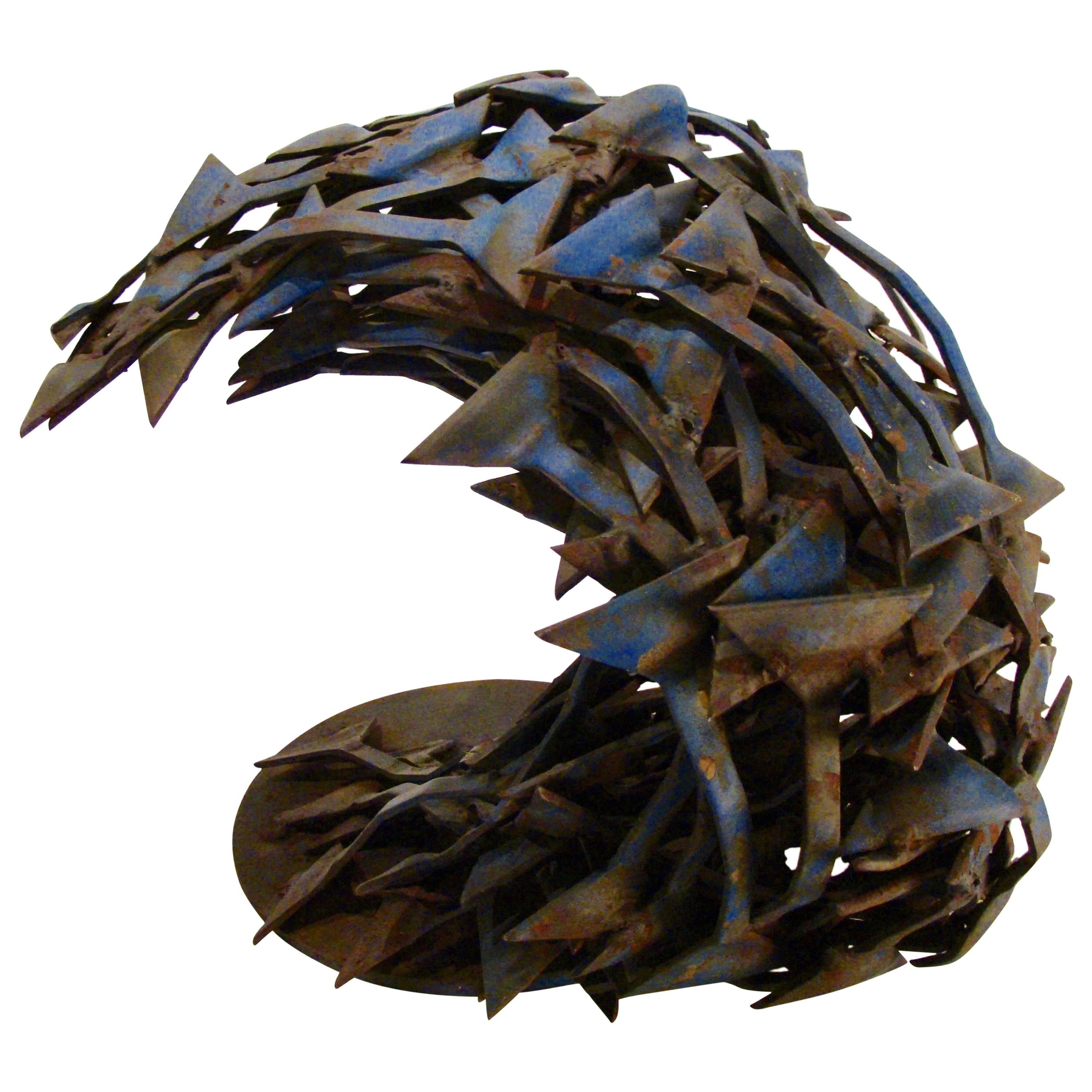 Brutalist Modernist Abstract "Sea Urchin" Sculpture For Sale