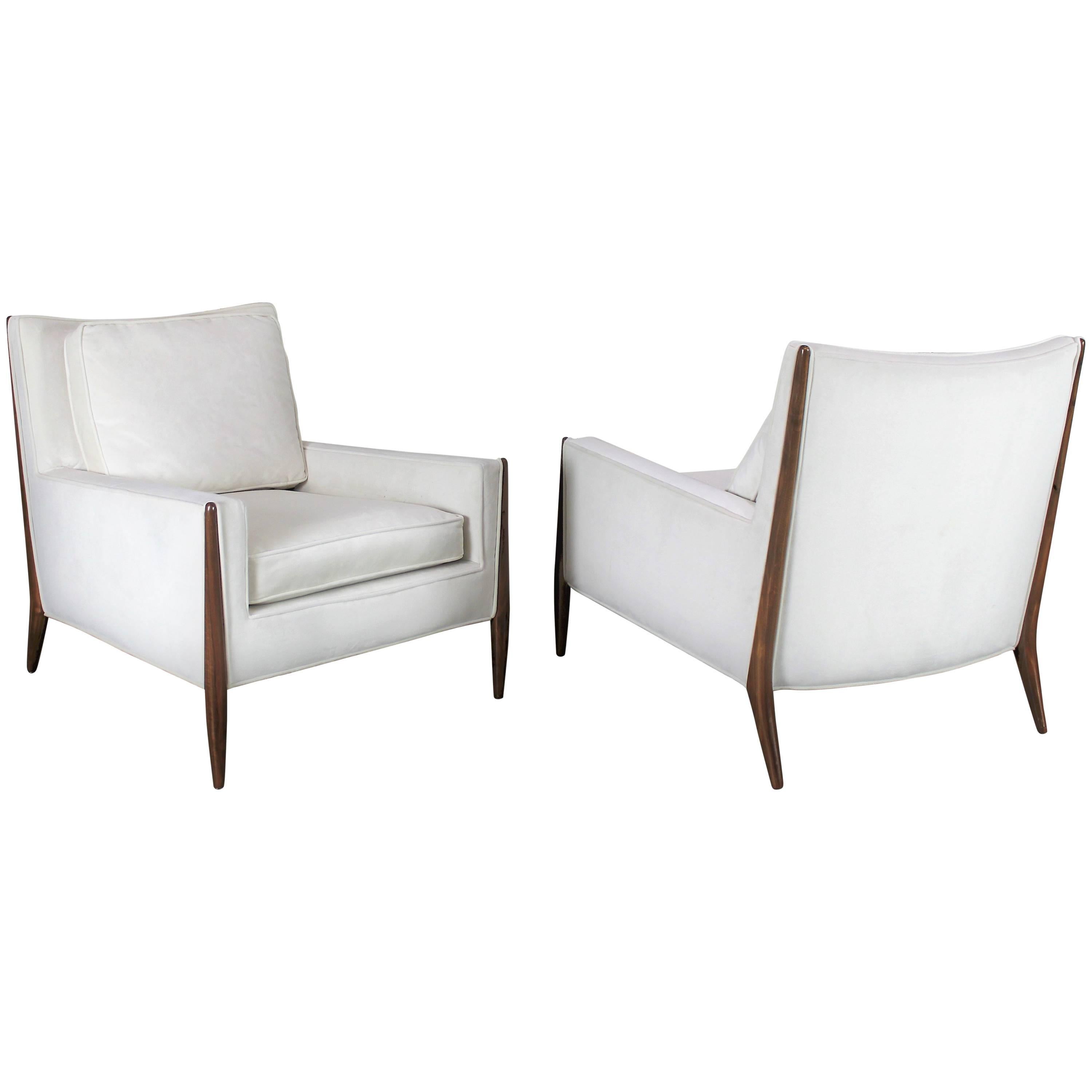 Pair of Sculptural Lounge Chairs After Paul McCobb