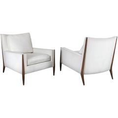 Vintage Pair of Sculptural Lounge Chairs After Paul McCobb