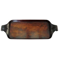 George III Carved Mahogany Tray