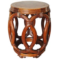19th Century Chinese Hardwood Stool or End Table