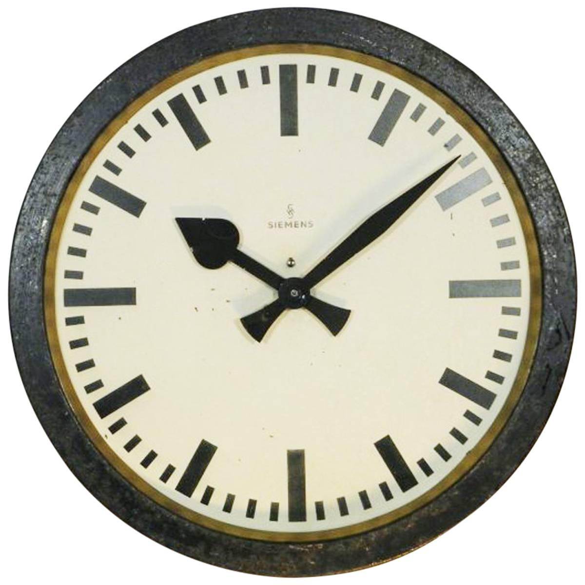 Siemens Halske Factory, Workshop or Train Station Clock