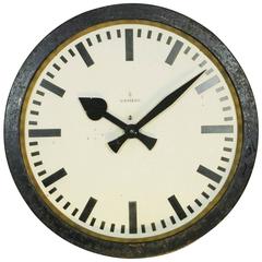 Vintage Siemens Halske Factory, Workshop or Train Station Clock