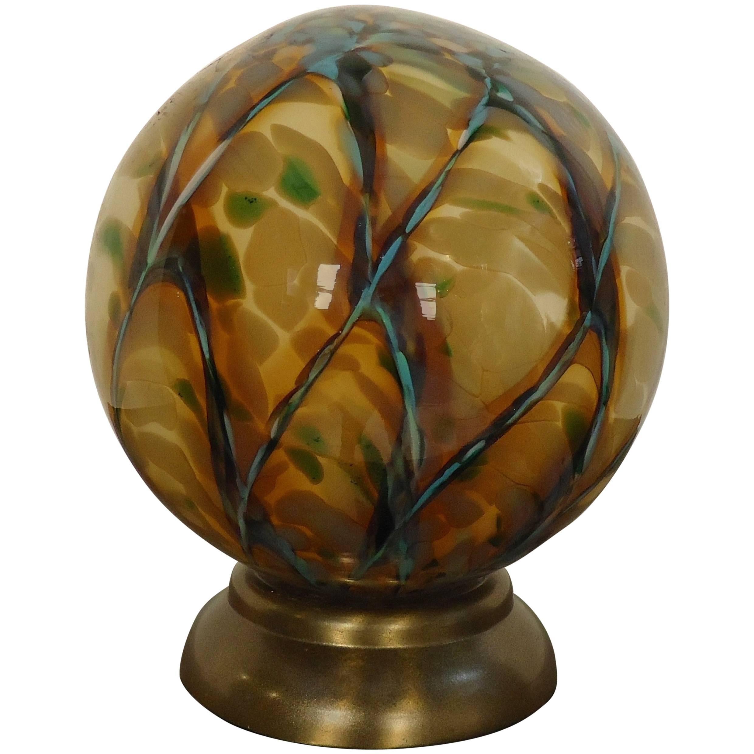 Odd Mid-Century Modern Sphere Lamp