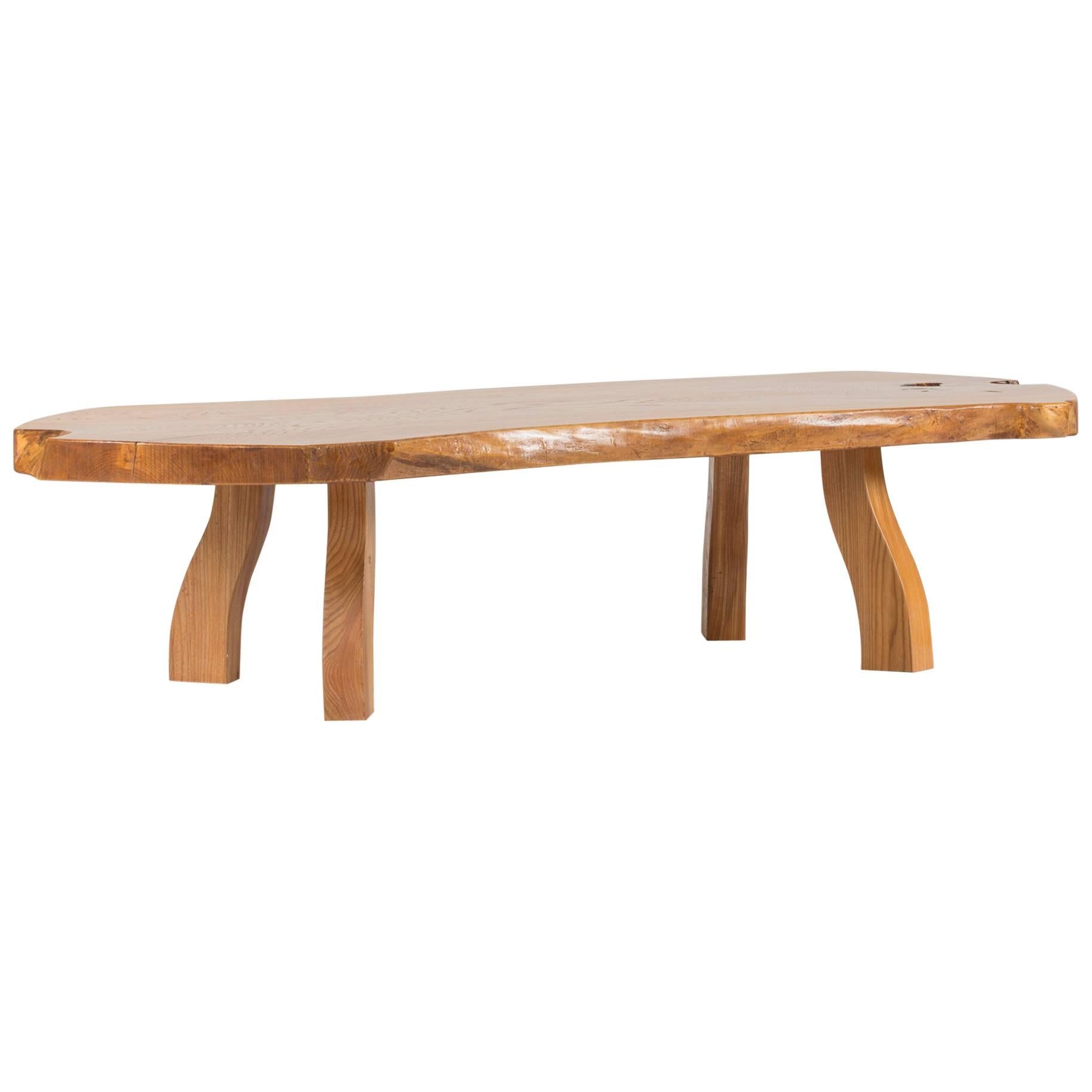 Pine Slab Coffee Table from C. A. Beijbom