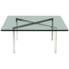 Vintage Stainless Steel Barcelona Table by Ludwig Mies van der Rohe for Knoll
